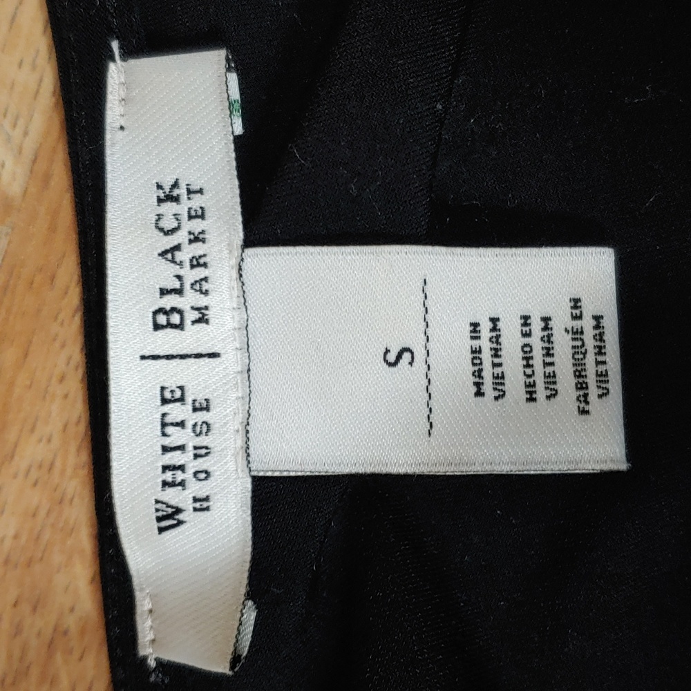 White House Black Market Sheer Tiered Front Dress S - Picture 9 of 14